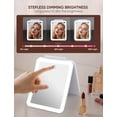 thumbnail image 3 of Espejo de maquillaje klarh con aumento de 1X/10X con 3 luces y 2700 mAh, 3 of 7