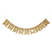 Shimmer Anna Shine THANK YOU Burlap Banner for Wedding Decorations Birthday Party Baby Shower Bridal Shower Baptism Supplies Teacher Appreciation Office Appreciation Sign Photo Prop