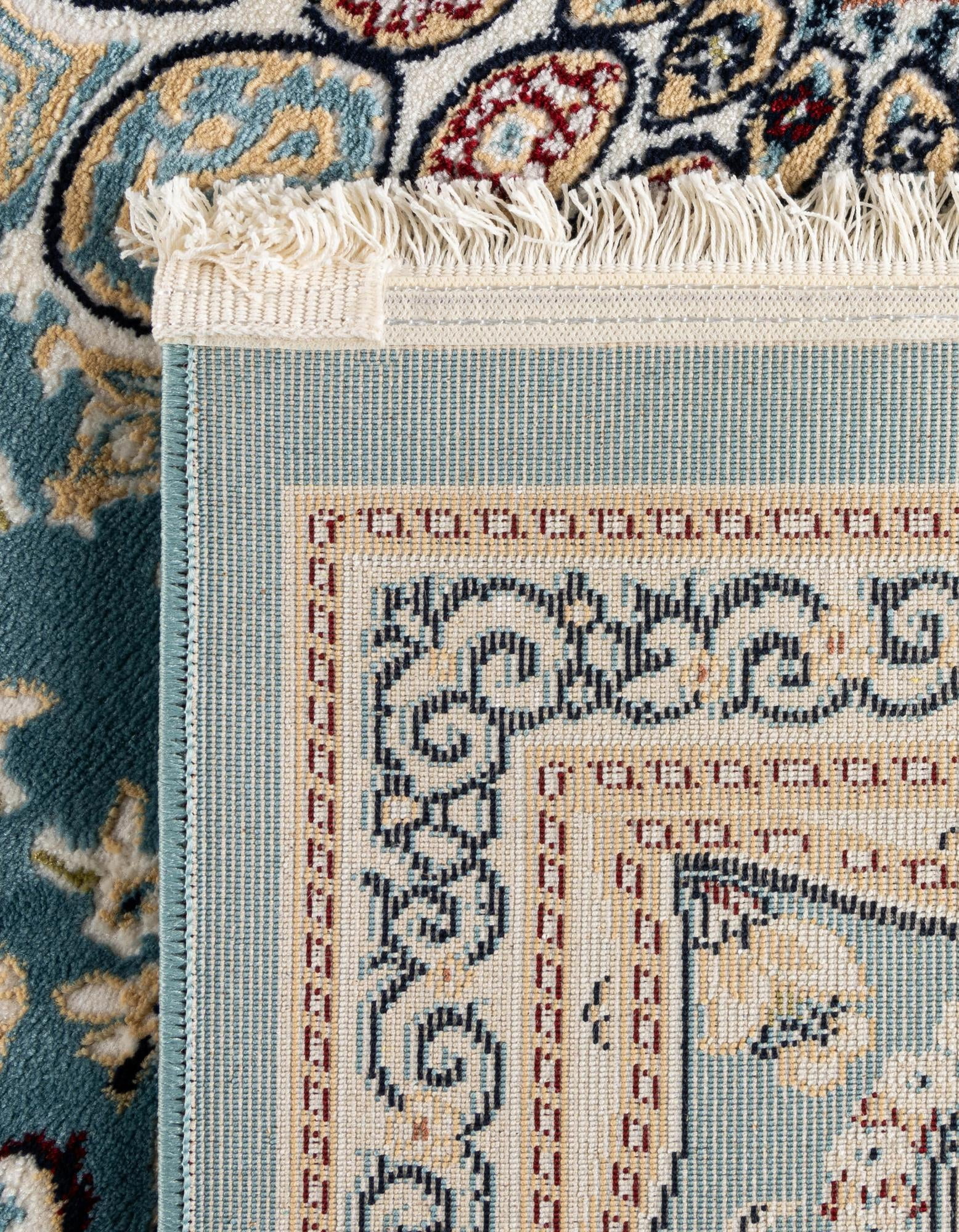 Unique Loom Narenj Collection Area Rug - Newcastle (7' 10" x 10' Rectangle Blue/Beige)