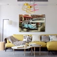 thumbnail image 4 of Empire Art Direct PMO-F1132SL-4832 48 x 32 in. Blue Bus Paddle Boarding Hand Painted Primo Mixed Media Iron Wall Sculpture 3D Metal Wall Art, 4 of 9