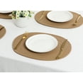 thumbnail image 6 of REGALWOVEN Farmhouse Placemats Set of 4 Cotton Rope Placemats for Dining Table Decor Indoor Outdoor Kitchen Table Mat Wipe Clean Brown 15.5*12in, 6 of 7