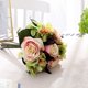 thumbnail image 5 of Billuyoard Ramo de flores artificiales, cabezas de Hortensia falsas, rosas, hogar, ramo de simulación DIY para decoración de exhibición de boda Decoración champán, 5 of 6