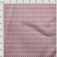 thumbnail image 4 of oneOone Cotton Silk Dark Rose Brown Fabric Ikat Sewing Craft Projects Fabric Prints By Yard 42 Inch Wide, 4 of 6
