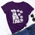 thumbnail image 2 of Camiseta de manga corta con estampado de animales y cuello redondo suelto a la moda de verano para mujer Pompotops hfajkhk135172, 2 of 6