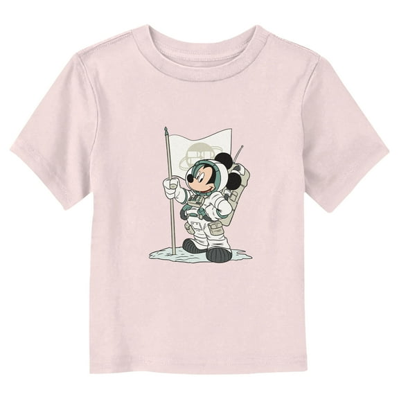 Toddler's Mickey & Friends Astronaut Suit Graphic Tee Light Pink 4T