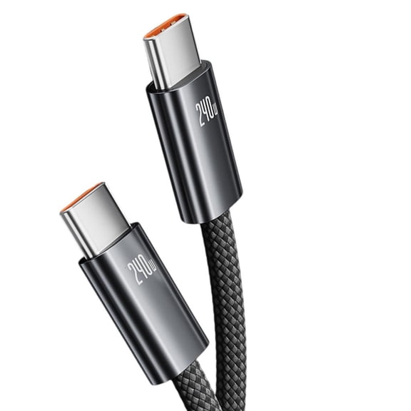 Heavy Duty Type C to Type C Cable 240W Super Fast Charging & Data Transfer Nylons Braideds Cable for Multiple Devices