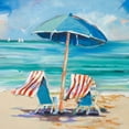 thumbnail image 2 of Slivka, Jane 12x12 Black Ornate Wood Framed with Double Matting Museum Art Print Titled - Caribbean Delight, 2 of 4
