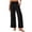 AL12_Black, variant on Womens Cotton Linen Wide Leg Pants for Summer Casual Palazzo Trousers Lightweight Lace Lounge Pants with Pockets Light Brown L