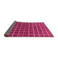 thumbnail image 2 of Ahgly Company Indoor Round Checkered Pink Modern Area Rugs, 5' Round, 2 of 4