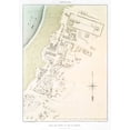 thumbnail image 2 of d Avennes, Emile Prisse 14x18 White Modern Wood Framed Museum Art Print Titled - Plan of the ruins of Tell el Amarna 1878, 2 of 4