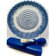 thumbnail image 1 of BonCera Juego de ralladores de ajo de cerámica todo en uno, 4 piezas, diseño esmaltado, plato rallador con pelador de ajos, soporte de exhibición para cepillo de recolección, también ralla cúrcuma, je, 1 of 5
