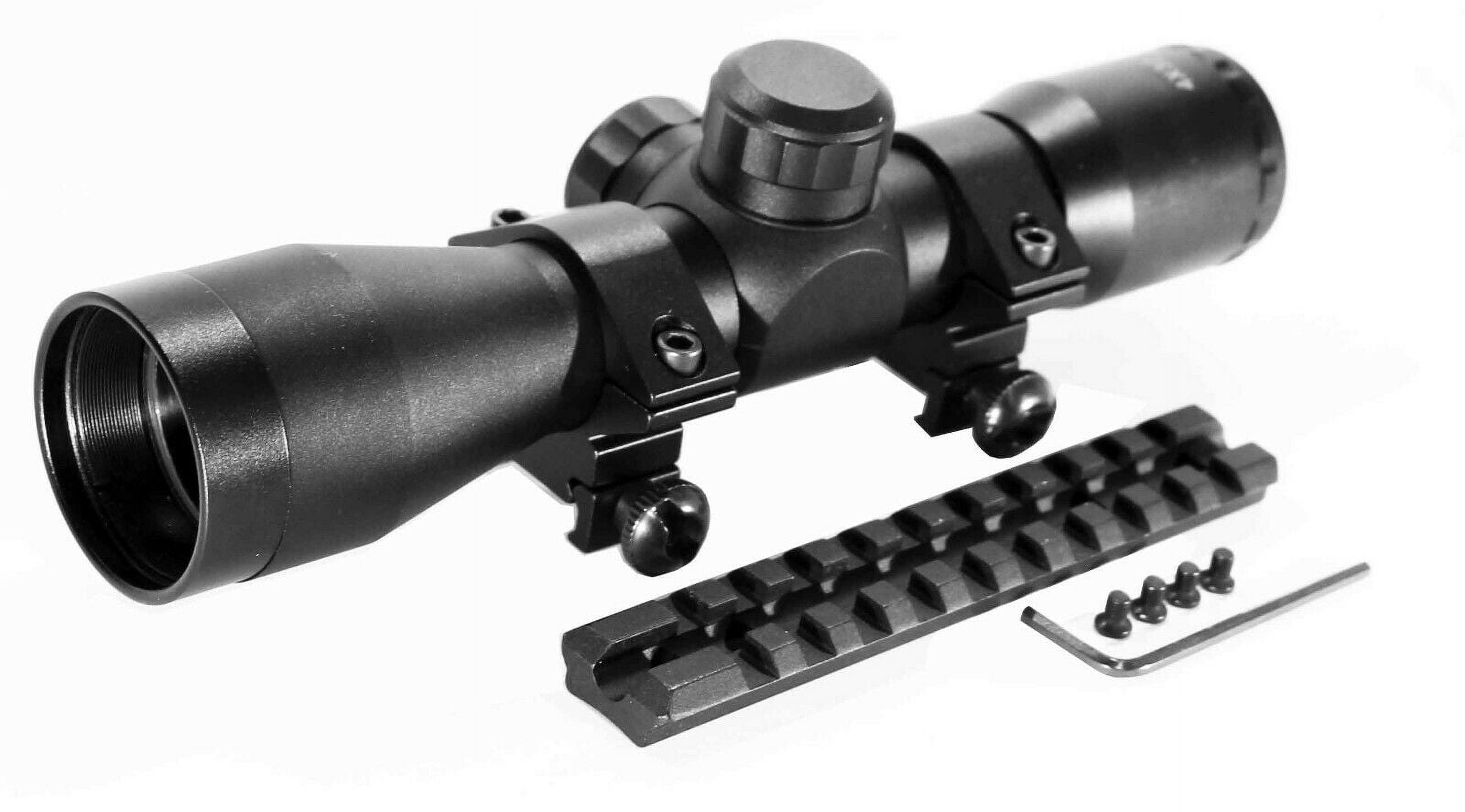 Black Ruger 10/22 Combo TRINITY 4x32 Riflescope With 1022 Scope Mount And Rings.