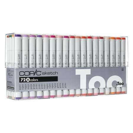 Copic® Sketch Marker Set, 72-Color Set A (Best Copic Markers For Skin)