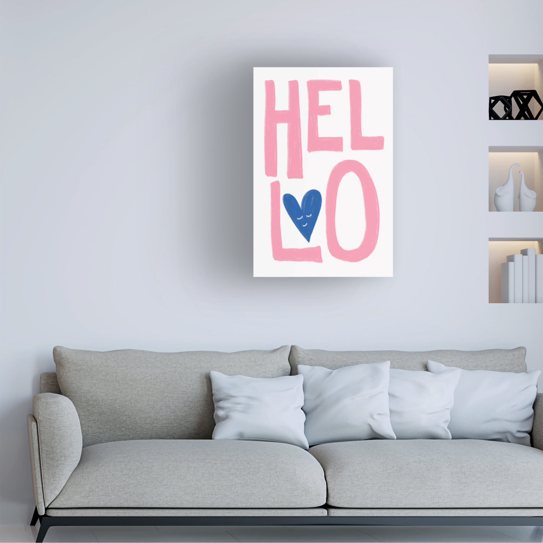 Trademark Fine Art Athene Fritsch Hello Canvas Wall Art