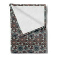 thumbnail image 2 of Vintage Soft Flannel Fleece Throw Blanket, Ottoman Style Motifs Folkloric Nature Inspired Elements Native Floral Art, Cozy Plush for Indoor and Outdoor Use, 60" x 80", Multicolor, by Ambesonne, 2 of 5