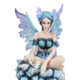 thumbnail image 6 of Elf Pixie Water Elemental Fairy in Emerald Iridescent Dress Fantasy Figurine, 6 of 9