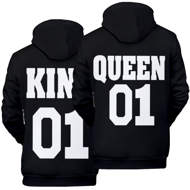 Elbourn Couples Hoodies Queen 01 King 01, Matching Hoodies For Couples  Hoodies For Couples Hoodies Valentine's Day Gifts - Walmart.com