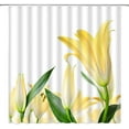 thumbnail image 2 of Calla Lily Flower Shower Curtain Beautiful Romantic Spring Flourishing White Fresh Spring Creative Plant Fabric Bathroom Curtains Decor Set with Hook(36" WX72 H), 2 of 3