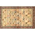 thumbnail image 1 of Ahgly Company Indoor Rectangle Traditional Chrome Gold Yellow Persian Area Rugs, 5' x 8', 1 of 6
