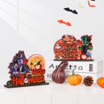 thumbnail image 3 of Pack of 3 Happy Halloween Wooden Centerpieces Vampire Pumpkin Witch Trick or Treat Table Decorations, 3 of 5