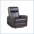 thumbnail image 6 of Recliners, Blane Modern Power Motion Recliner | Top Grain Leather Match | Brown, 6 of 7