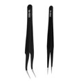thumbnail image 1 of Pinzas para pestañas, 2 uds., de pinzas antiestáticas, pinzas para pestañas para uso doméstico Estilo C Sunnimix Pinzas para pestañas, 1 of 7