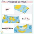 thumbnail image 4 of joogoo Cartoon Ducks Blue 2 Piece Long Sleeve Tee and Pants Cotton Pajama Set 4T, 4 of 7