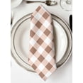 thumbnail image 2 of Cloth Napkins Set of 8 - 20x20 Inches, Brown Checkered Washable Reusable Table Napkins, Farmhouse Buffalo Plaid Soft & Absortbent Dining Napkin for Party Wedding Hotel Restaurant, 2 of 8