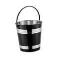 thumbnail image 3 of deevoka Portable Ice Bucket Ice Bucket Bucket Home Bar Accessories Stainless Steel black, 3 of 9