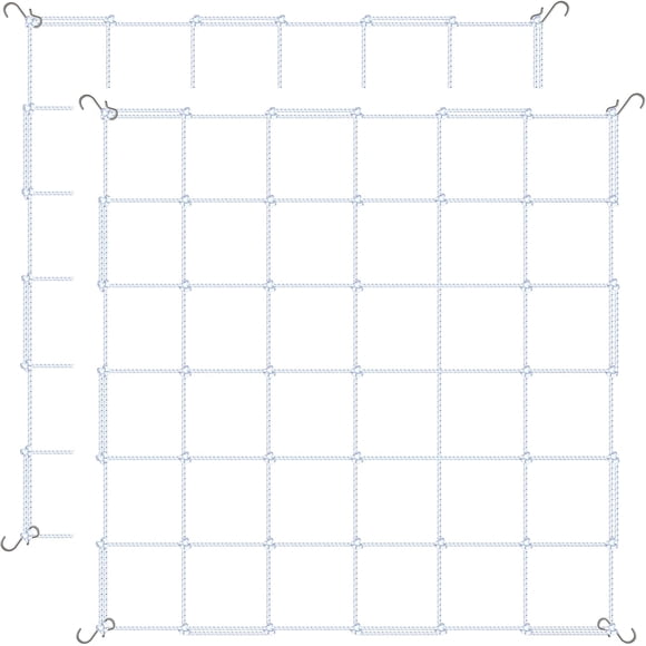 Trellis Netting Simple Deluxe Elastic, 1,2 x 1,2 m, paquete de 2 unidades, color blanco