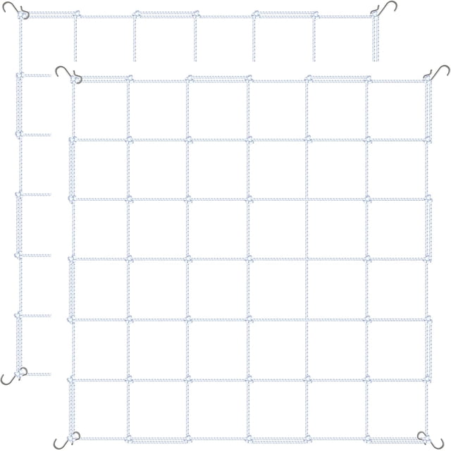 Trellis Netting Simple Deluxe Elastic, 1,2 x 1,2 m, paquete de 2 unidades, color blanco
