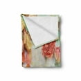thumbnail image 2 of Rose Soft Flannel Fleece Throw Blanket, Dried Roses Petals Leaves Nostalgic Fragile Floral Vintage Abstract View, Cozy Plush for Indoor and Outdoor Use, 70" x 90", Multicolor, by Ambesonne, 2 of 6