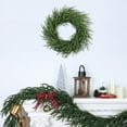 thumbnail image 2 of 20" Christmas Wreaths for Front Door, Real Touch Pine Wreath, Large Artificial Greenery Christmas Decoration, 2 of 10