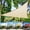 Off-white, variant on 2WIN2BUY Triangle Sun Shade Sail,8'X8'X8'Curved Edge Outdoor Shade Canopy,Breathable 95% UV Block Shade for Patio Garden Backyard,Off-white