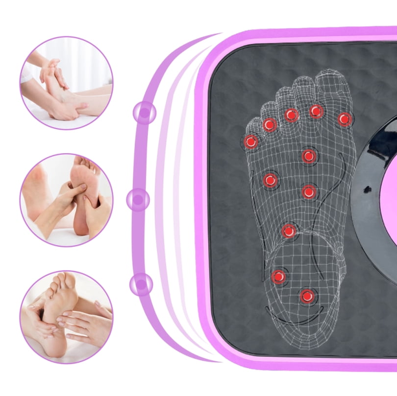 Vibration Plate Fitness Platform, Whole Body Exercise Machine for Lymphatic Drainage, Shaking Workout Board with 120 Speed Levels, Fat Burner and Weight Loss Equipment for Men and Women
