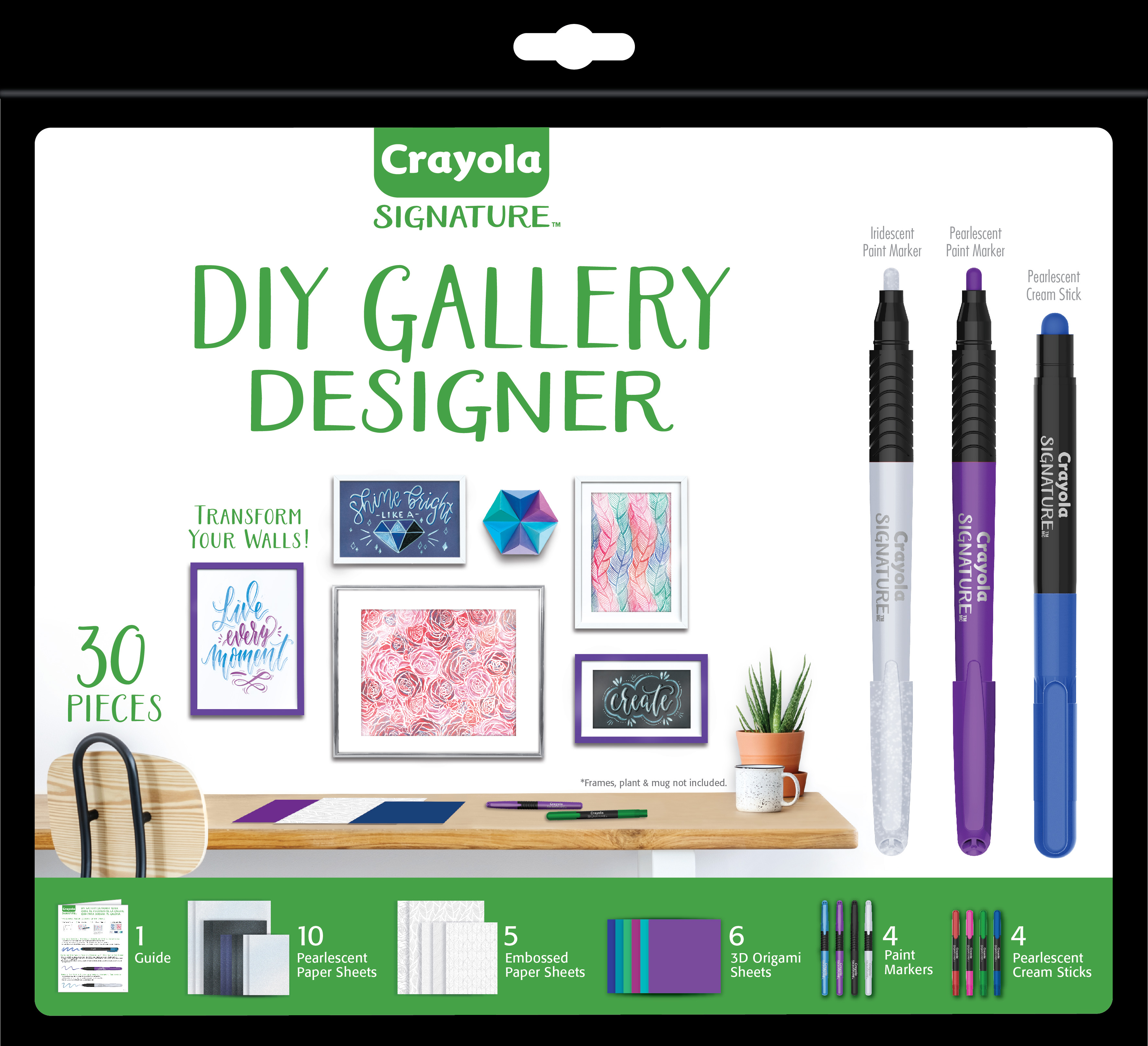 Crayola Signature DIY Gallery Designer Art Set, 30 Pcs, Arts & Crafts Kit for Unisex Teens & Adults - image 4 of 10