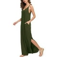 thumbnail image 3 of Babibeauty Women's Summer Casual Loose Dress Beach Cover Up Long Cami Maxi Dresses with Pocket, 3 of 7