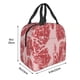 thumbnail image 3 of Easygdp Red Meat Bolsa Térmica Premium - Tela Oxford Impermeable, Gran Capacidad, Bolsillo Frontal, Unisex para Trabajo, Escuela, Actividades al Aire Libre y Picnics, 3 of 8