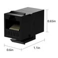 thumbnail image 4 of 50 Pcs Rj45 Coupler Cat6 Jacks Inline Coupler Female to Female Insert Coupler, 4 of 8