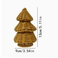 thumbnail image 6 of Clearance Wicker Rattan Christmas Tree, Hand Woven Christmas Tree, Christmas Decoration Gift for Mantel Fireplace Home (Brown), 6 of 6