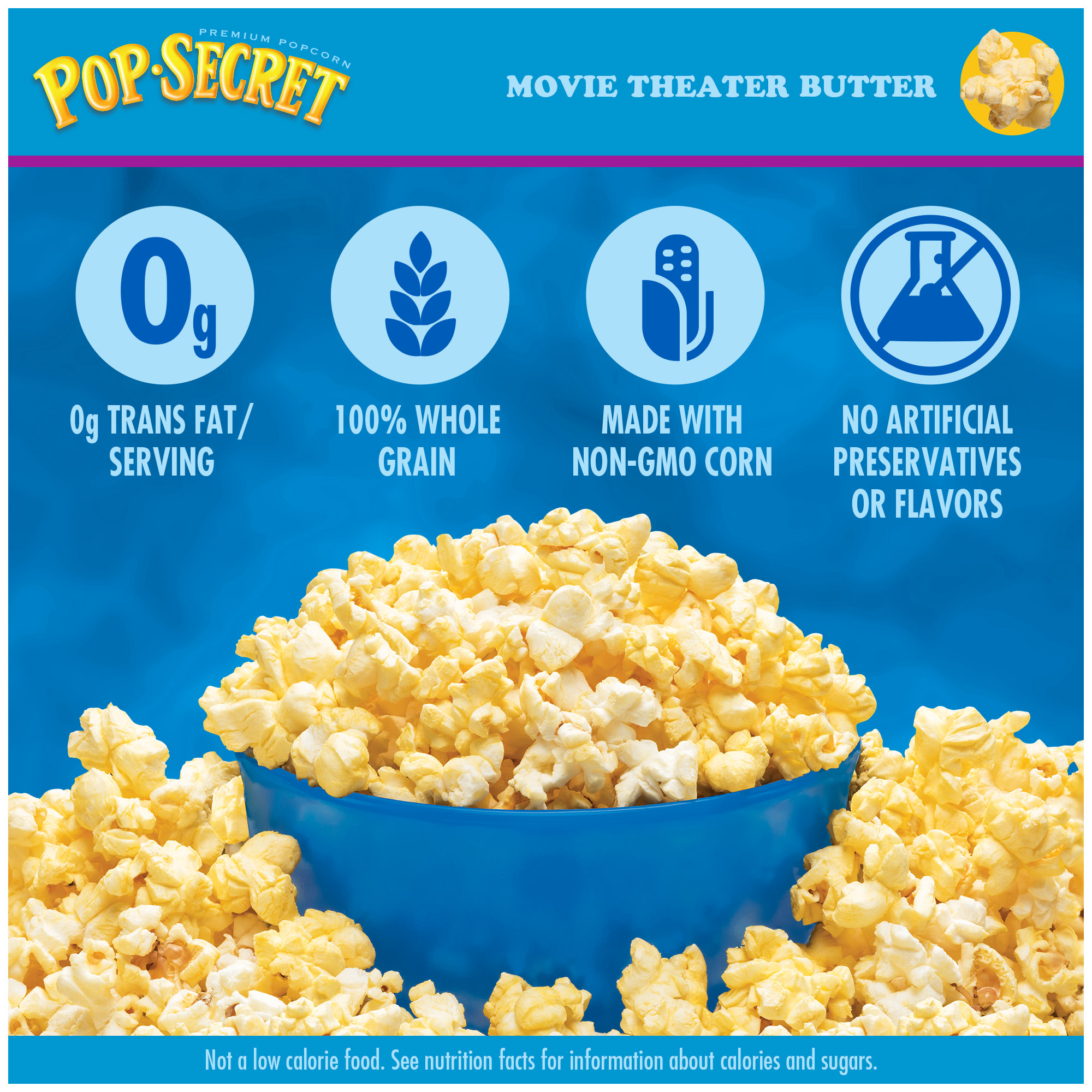 Pop Secret Microwave Popcorn, Movie Theater Butter, Flavor, 3 oz Sharing Bags, 12 Ct - image 2 of 10