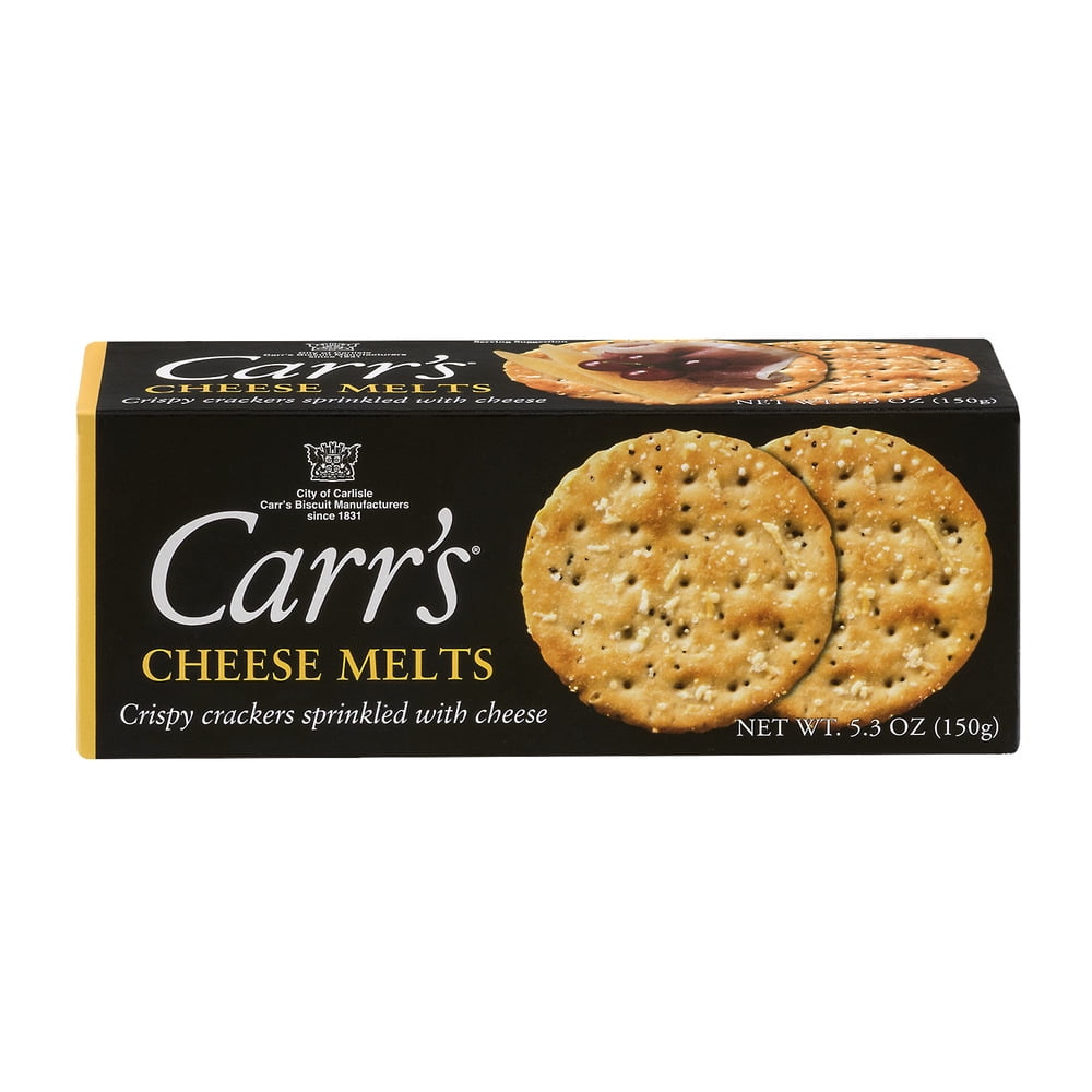 Carr's Cheese Melts Crackers, 5.3 oz by Shaffer, Clarke & Co., Inc.