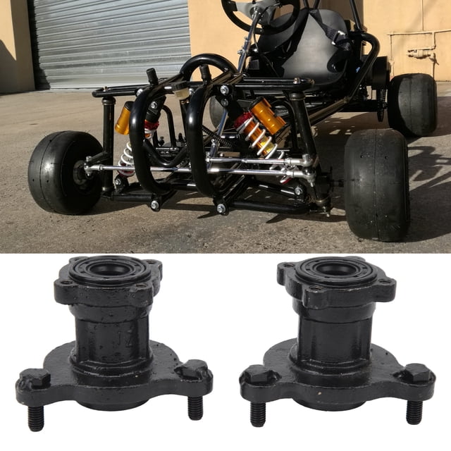 Conjunto de cubo de llanta de rueda delantera cubo de rueda de disco de freno 17 mm 20 mm Aleación de acero resistente Instalación simple para bicicleta ATV Quad Go Kart de 110 ANGGREK Otros