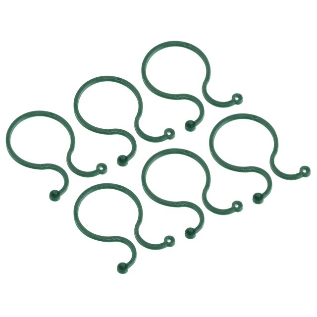 Clip de planta Uxcell, abrazaderas de clip de torsión para plantas, clips de soporte para plantas 1.7 x 1.1", paquete de 100