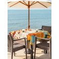 thumbnail image 2 of Outdoor Tablecloth with Umbrella Hole and Zipper, Orange Pumpkin Fall Square Table Cloth 54x54 Inch Waterproof Tablecloth, Thanksgiving Maple Leaf Farmhouse Picnic Table Cover for Patio Camping, 2 of 7