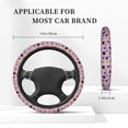 thumbnail image 3 of Balery Cute Halloween Fundas elásticas antideslizantes para volante, funda protectora universal para hombre y mujer, 15 pulgadas, accesorios para coche., 3 of 6