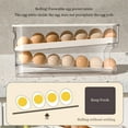 thumbnail image 2 of Matsuzay Innovador soporte para huevos para frigorífico, fácil de instalar y mantener, dispensador de huevos para frigorífico duradero Organizadores de utensilios de cocina 2, 2 of 6