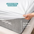 thumbnail image 6 of Bare Home Mattress Protector - Waterproof - Breathable - Vinyl Free - Hypoallergenic - Queen, White, 6 of 10