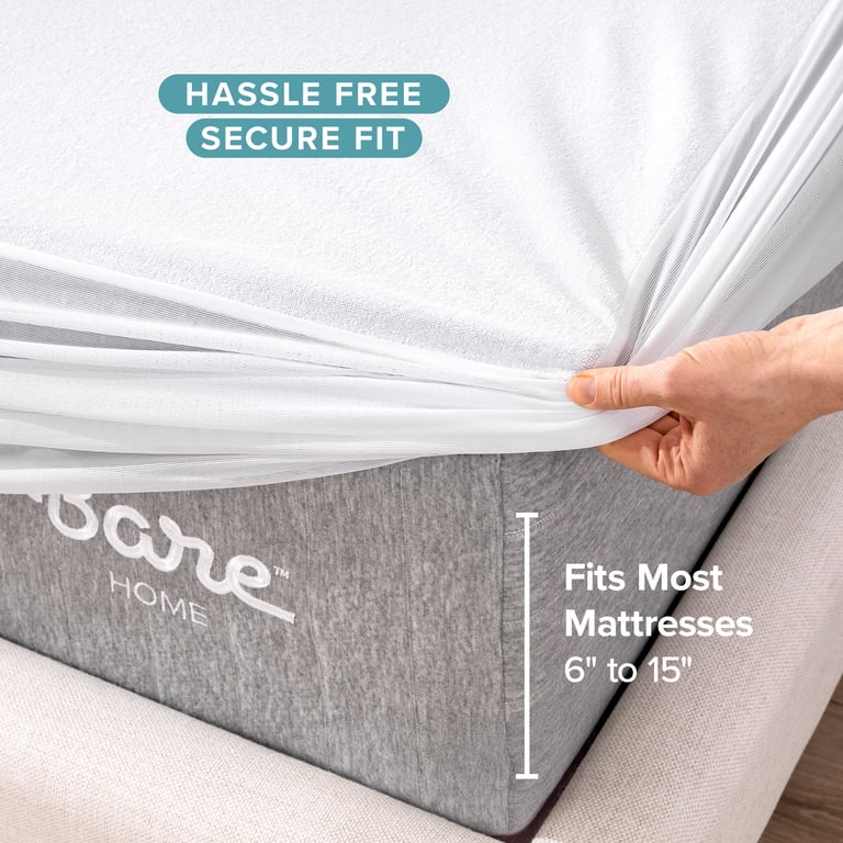 Bare Home Mattress Protector, Twin-XL, Waterproof photo 5