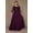 Eggplant, variant on Long Sleeve Scoop Neck Evening Formal Kos Couture Dress, Charcoal, 4XL
